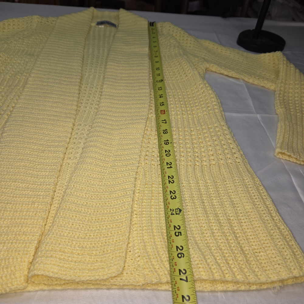 Jason Maxwell Soft Yellow Cardigan Size S. OOCP - Picture 7 of 12